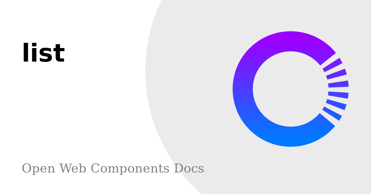 list-open-web-components